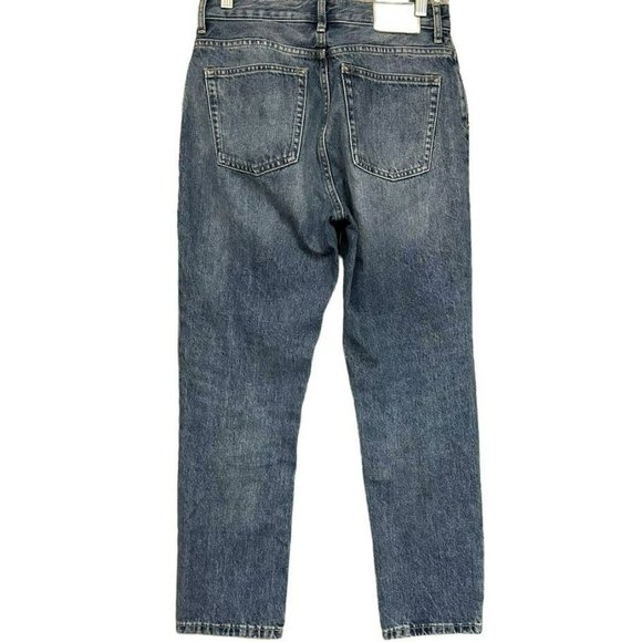 Everlane The 90's Cheeky Mid Wash Straight Leg High Rise Jeans Womens‎ 25 Crop - Picture 2 of 6